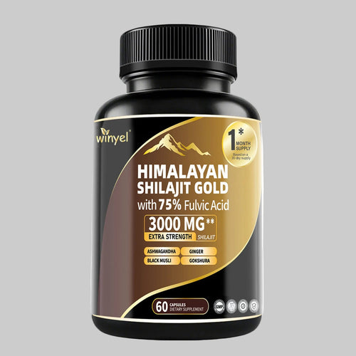 Himalayan Shilajit Capsules: Gold Grade Supplement | HealingVeda