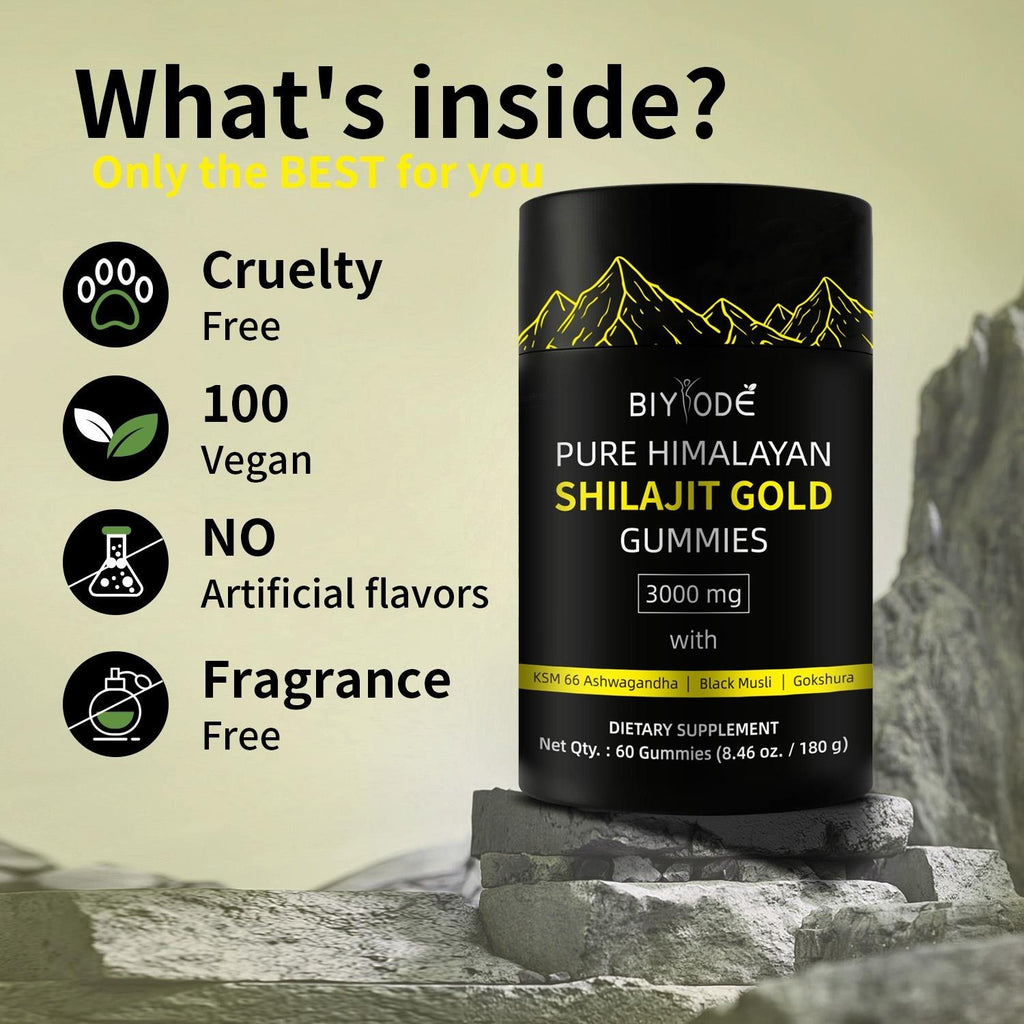 Shilajit Ashwagandha Gummies: Himalayan Shilajit | HealingVeda