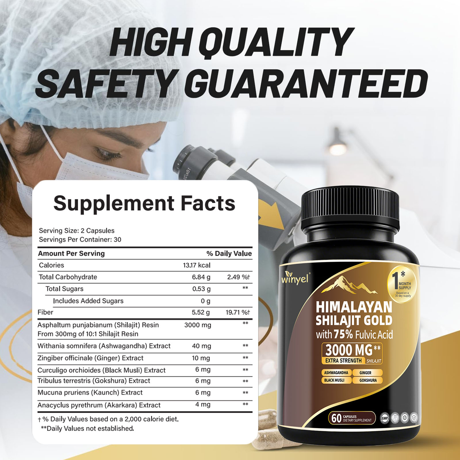 Himalayan Shilajit Capsules: Gold Grade Supplement | HealingVeda