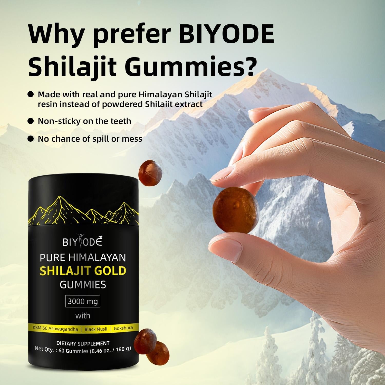 Shilajit Ashwagandha Gummies: Himalayan Shilajit | HealingVeda