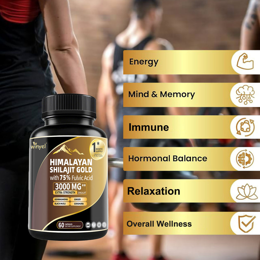 Himalayan Shilajit Capsules: Gold Grade Supplement | HealingVeda