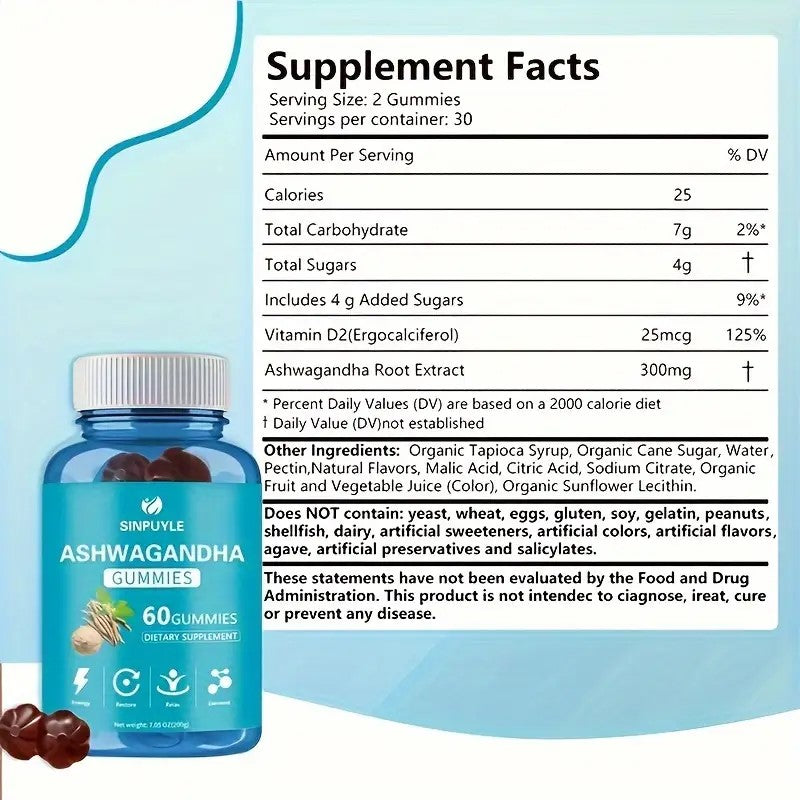 Ashwagandha Gummies: Stress Relief & Energy Boost | HealingVeda