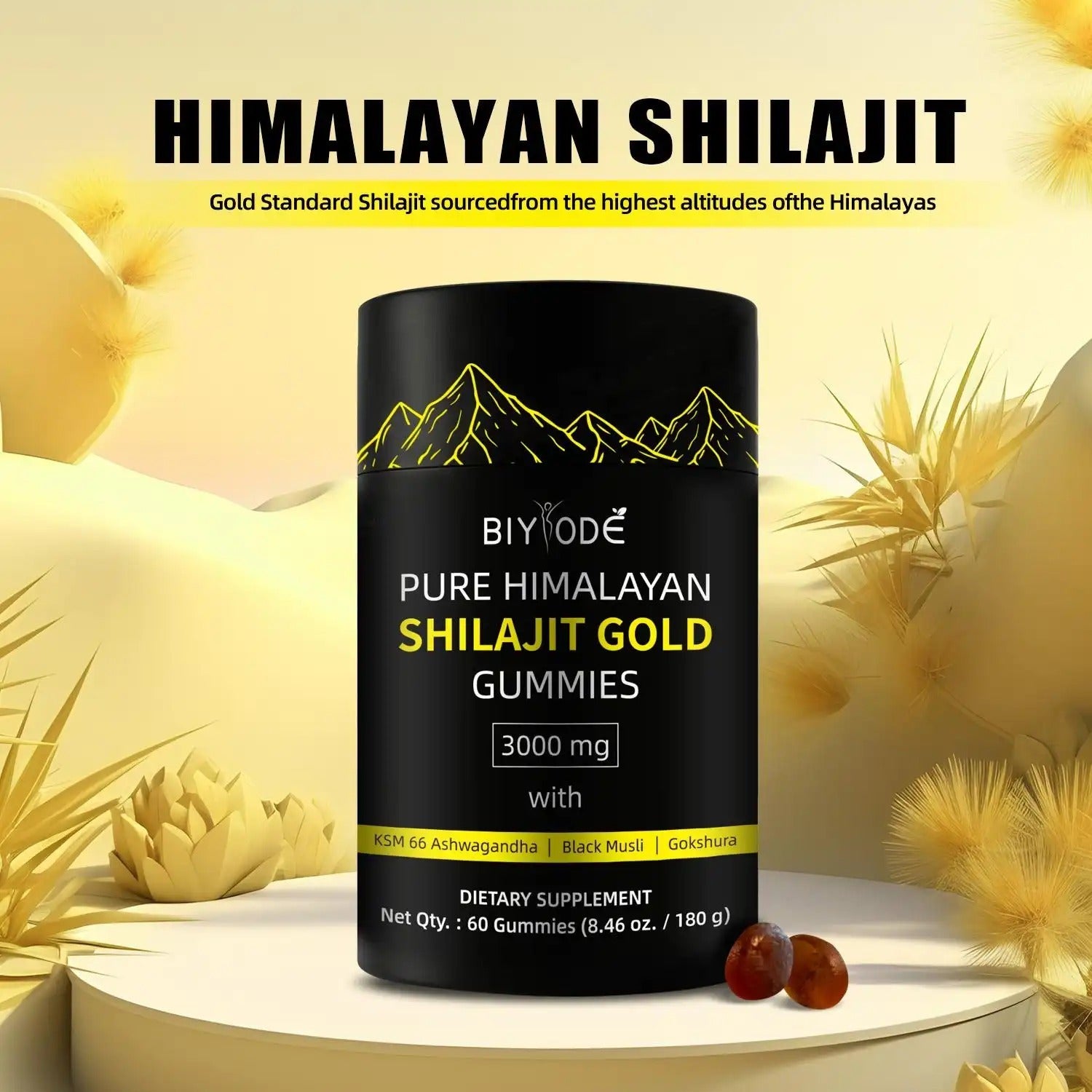 Shilajit Ashwagandha Gummies: Himalayan Shilajit | HealingVeda