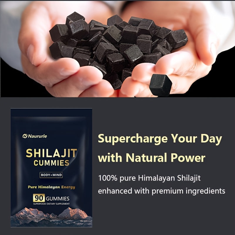 Himalayan Shilajit Gummies: 90 Delicious Gummies | HealingVeda